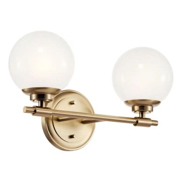 Kichler - LED Zidna svjetiljka za kupaonicu BENNO 2xG9/3W/230V IP44 mesing