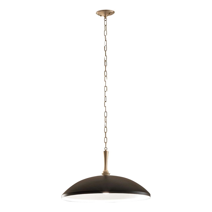 Kichler - Luster na lancu DELAROSA 1xE27/60W/230V crna/mesing