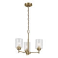 Kichler - Luster na lancu WINSLOW 3xE27/60W/230V pr. 45,8 cm mesing