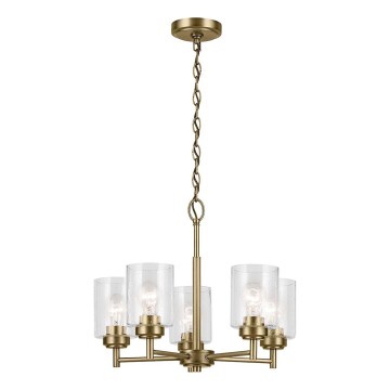 Kichler - Luster na lancu WINSLOW 5xE27/60W/230V pr. 50,2 cm mesing