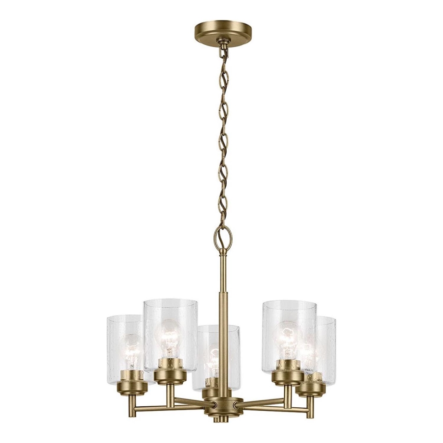 Kichler - Luster na lancu WINSLOW 5xE27/60W/230V pr. 50,2 cm mesing
