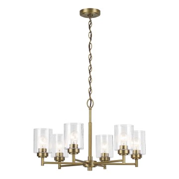 Kichler - Luster na lancu WINSLOW 6xE27/60W/230V pr. 66 cm mesing