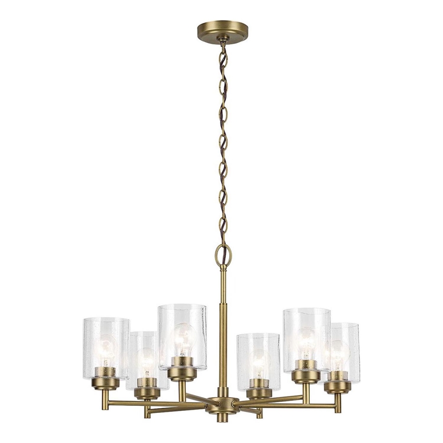 Kichler - Luster na lancu WINSLOW 6xE27/60W/230V pr. 66 cm mesing