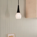 Kichler - Luster na šipci DEELA 1xE27/60W/230V ø 17,8 cm crna