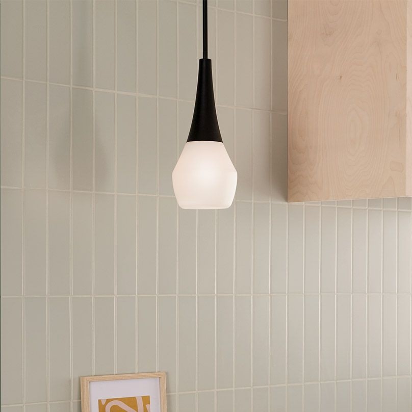 Kichler - Luster na šipci DEELA 1xE27/60W/230V ø 17,8 cm crna