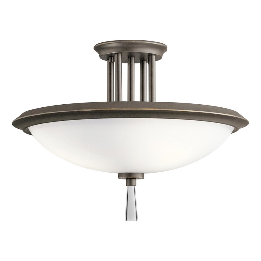 Kichler - Nadgradni luster DREYFUS 3xE27/60W/230V brončana