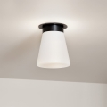 Kichler - Stropna svjetiljka ALBERS 1xE27/40W/230V Ø 21,6 cm crna