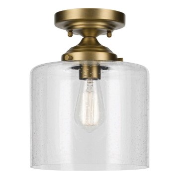 Kichler - Stropna svjetiljka WINSLOW 1xE27/60W/230V pr. 21,6 cm mesing