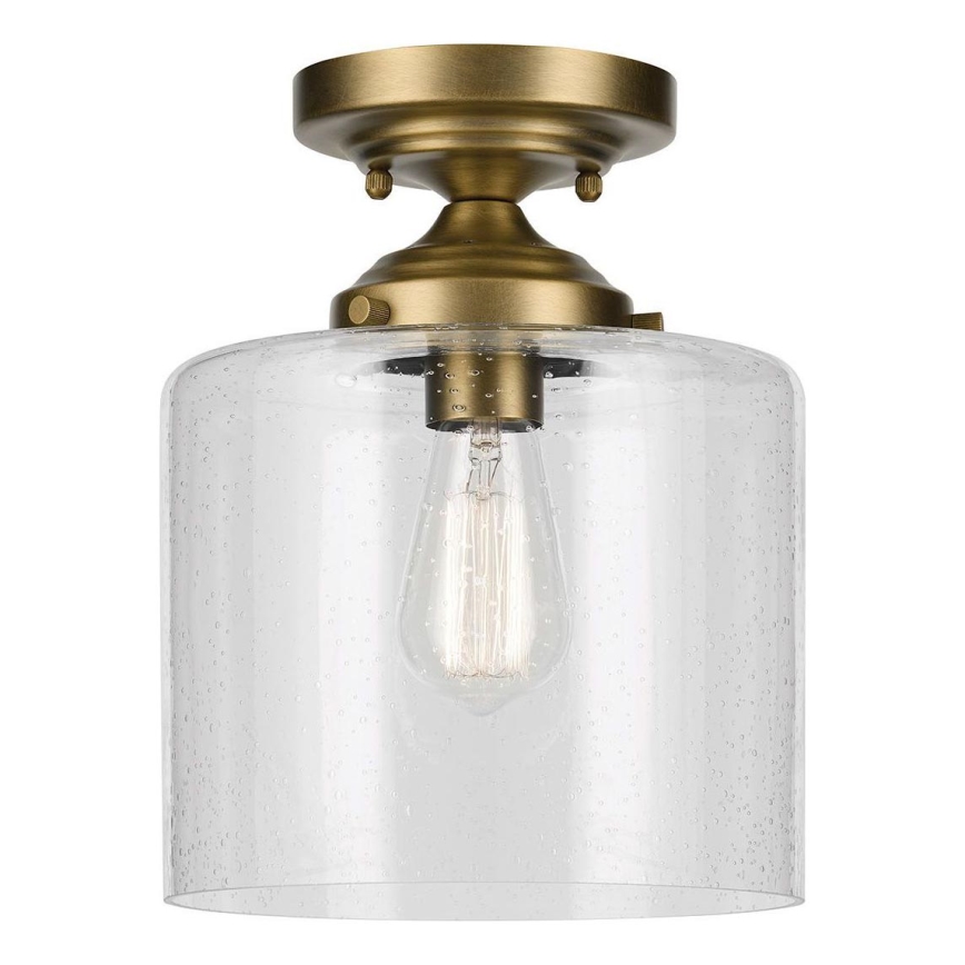 Kichler - Stropna svjetiljka WINSLOW 1xE27/60W/230V pr. 21,6 cm mesing