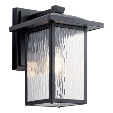 Kichler - Vanjska zidna svjetiljka CAPPANNA 1xE27/60W/230V IP44 crna