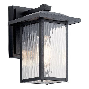 Kichler - Vanjska zidna svjetiljka CAPPANNA 1xE27/60W/230V IP44 crna