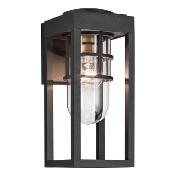 Kichler - Vanjska zidna svjetiljka HONE 1xE27/60W/230V IP44 crna