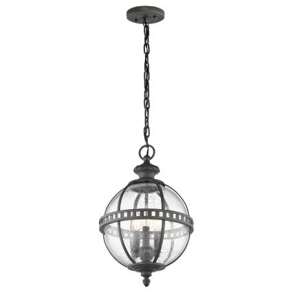 Kichler - Vanjski luster na lancu HALLERON 3xE14/60W/230V IP44
