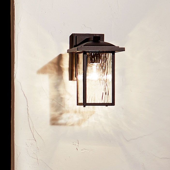 Kichler - Vanjsko zidno svjetlo CAPPANNA S 1xE27/60W/230V IP44 crno