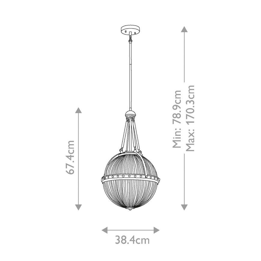 Kichler - Viseći luster ASTER 3xE14/60W/230V zlatna