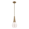 Kichler - Viseći luster DEELA 1xE27/60W/230V pr. 17,8 cm mesing