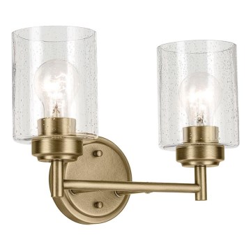 Kichler - Zidna lampa WINSLOW 2xE27/60W/230V mesing