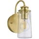 Kichler -  Zidna svjetiljka za kupaonicu BRAELYN 1xE27/40W/230V IP44 zlatna