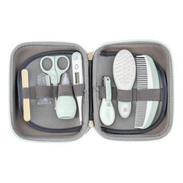 KikkaBoo - Set za njegu djeteta 8 kom siva/mint