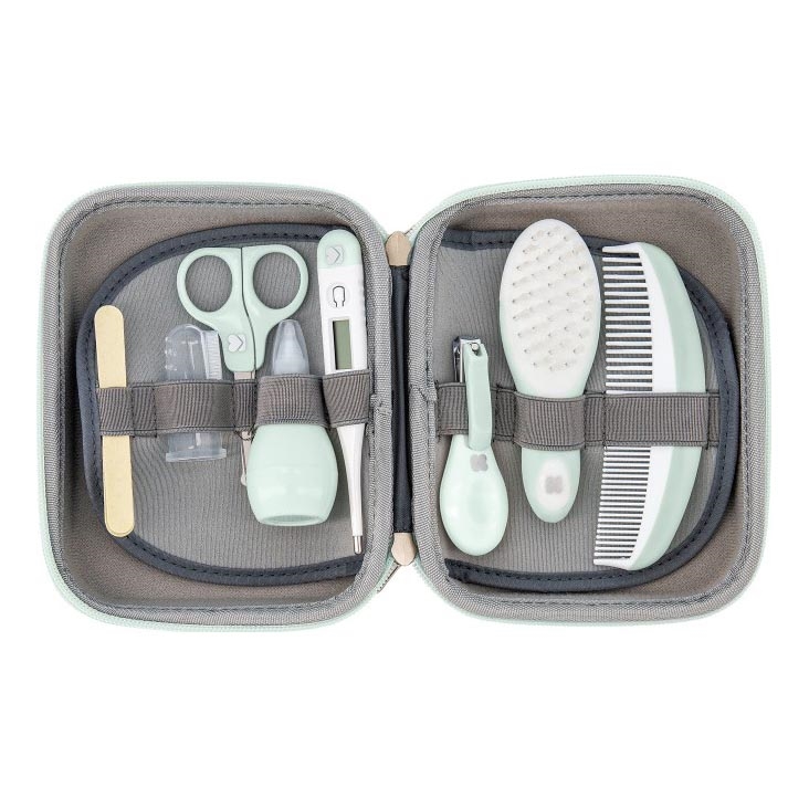 KikkaBoo - Set za njegu djeteta 8 kom siva/mint