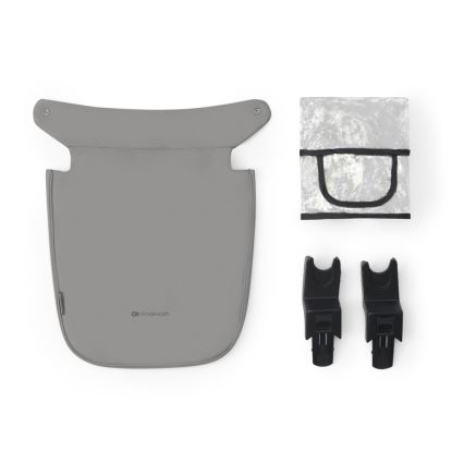KINDERKRAFT - Kombinirani dječja kolica 3u1 NEWLY Moonlight grey + autosjedalica MINK PRO