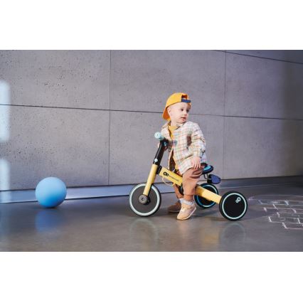 KINDERKRAFT - Dječji tricikl 3u1 4TRIKE žuta/mint