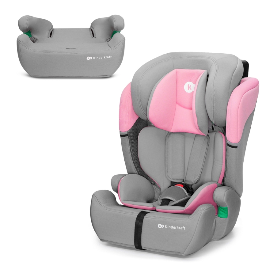 KINDERKRAFT - Autosjedalica COMFORT UP i-Size (76-150 cm) siva/ružičasta