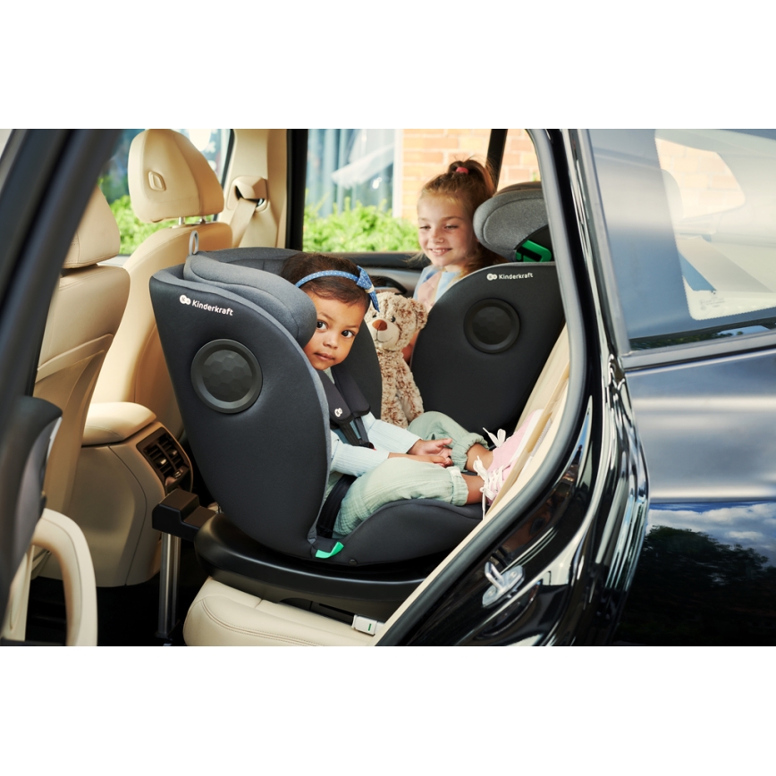 KINDERKRAFT - Autosjedalica I-360 i-Size (40-150 cm) siva