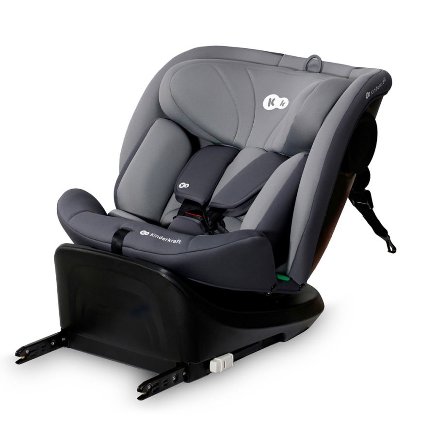 KINDERKRAFT - Autosjedalica I-GROW i-Size (40-150 cm) siva