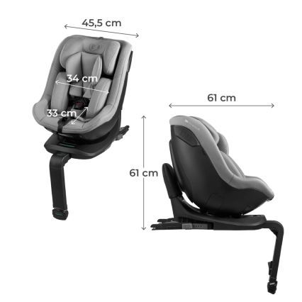 KINDERKRAFT - Autosjedalica I-GUARD i-Size 40-105 cm siva