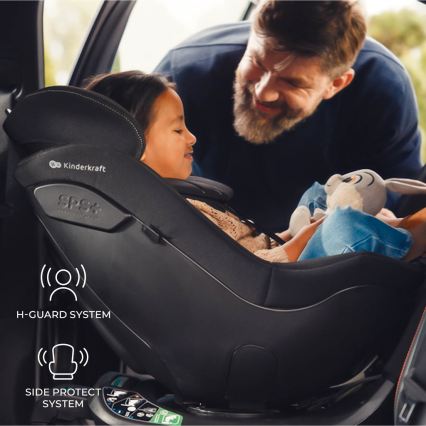 KINDERKRAFT - Autosjedalica I-GUARD PRO i-Size 61-105 cm crna