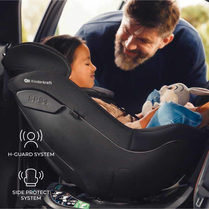 KINDERKRAFT - Autosjedalica I-GUARD PRO i-Size 61-105 cm crna