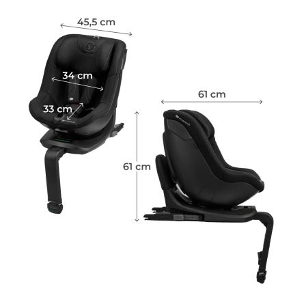 KINDERKRAFT - Autosjedalica I-GUARD PRO i-Size 61-105 cm crna
