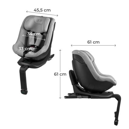 KINDERKRAFT - Autosjedalica I-GUARD PRO i-Size 61-105 cm siva