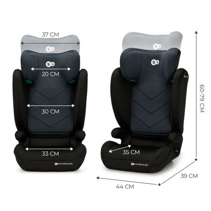 KINDERKRAFT - Autosjedalica I-SPARK i-Size (100-150 cm) crna