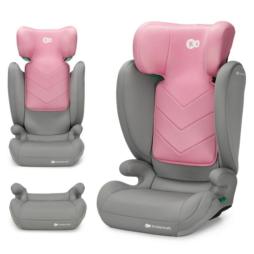 KINDERKRAFT - Autosjedalica I-SPARK i-Size (100-150 cm) ružičasta
