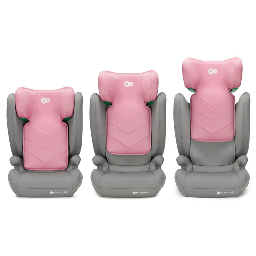 KINDERKRAFT - Autosjedalica I-SPARK i-Size (100-150 cm) ružičasta