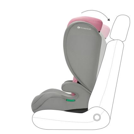 KINDERKRAFT - Autosjedalica I-SPARK i-Size (100-150 cm) ružičasta