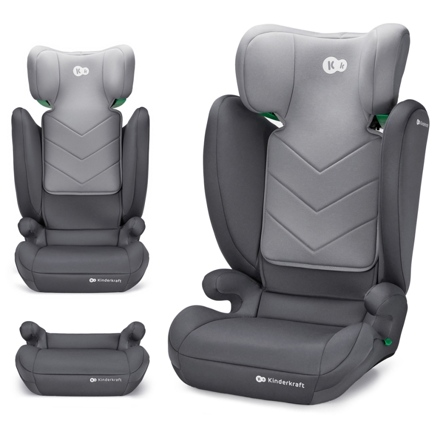 KINDERKRAFT - Autosjedalica I-SPARK i-Size (100-150 cm) siva