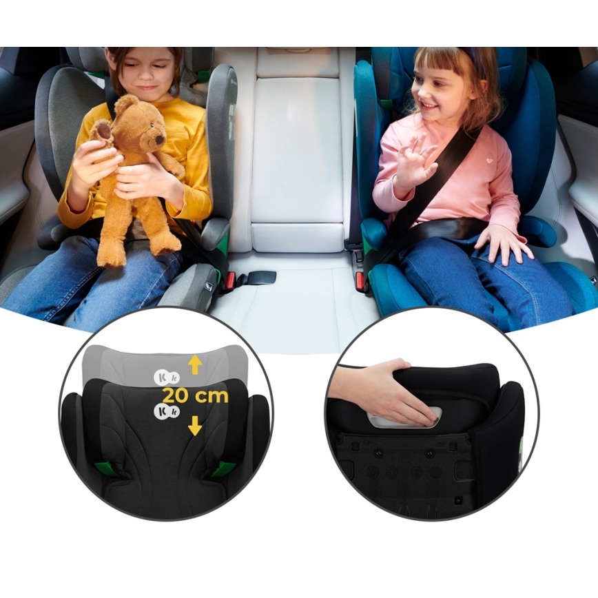 KINDERKRAFT - Autosjedalica JUNIOR FIX 2 (100-150 cm) Graphite black