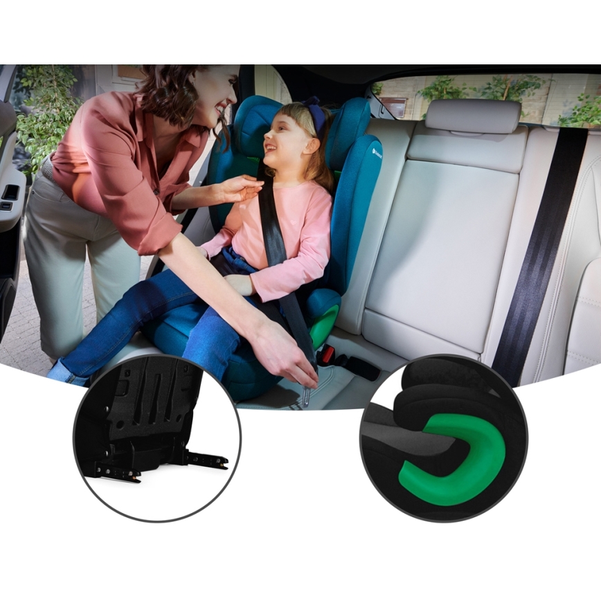KINDERKRAFT - Autosjedalica JUNIOR FIX 2 (100-150 cm) Graphite black