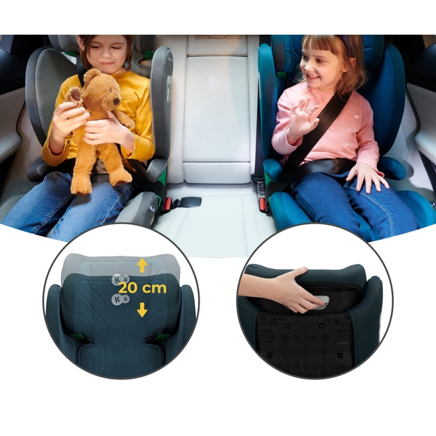 KINDERKRAFT - Autosjedalica JUNIOR FIX 2 (100-150 cm) Harbor blue