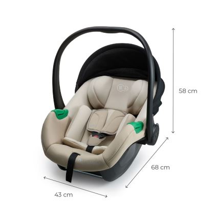 KINDERKRAFT - Autosjedalica MINK PRO 2 40-87 cm (0-13 kg) bež