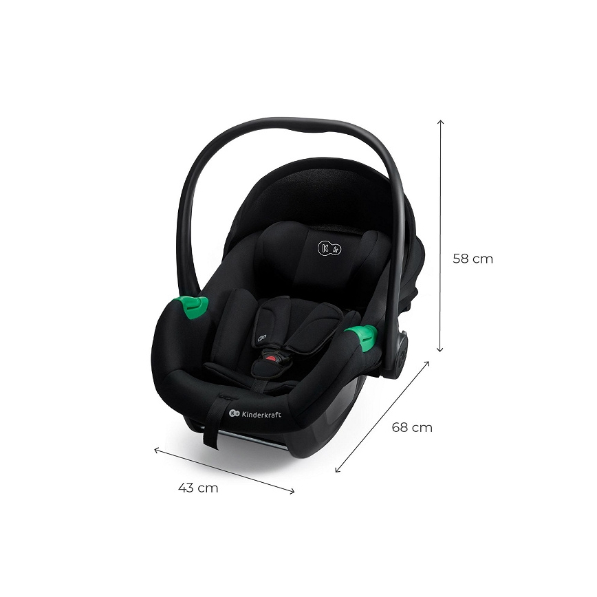 KINDERKRAFT - Autosjedalica MINK PRO 2 40-87 cm (0-13 kg) crna