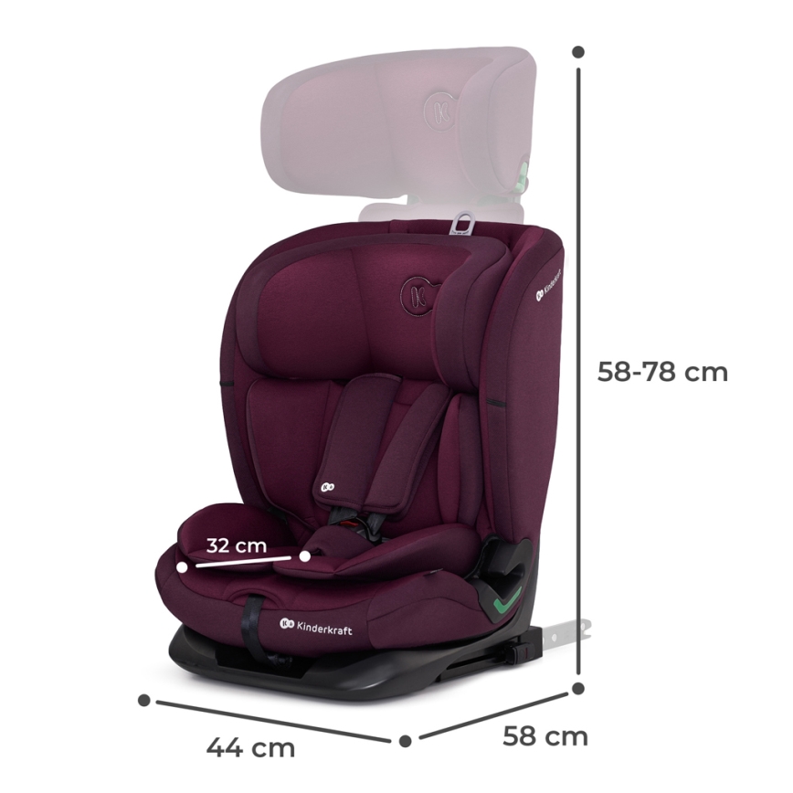 KINDERKRAFT - Autosjedalica ONETO 3 i-Size (76-150 cm) + Isofix Cherry pearl