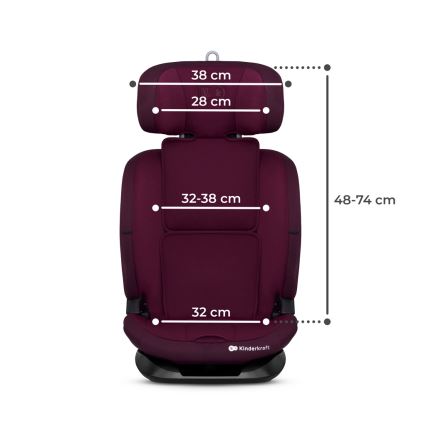 KINDERKRAFT - Autosjedalica ONETO 3 i-Size (76-150 cm) + Isofix Cherry pearl