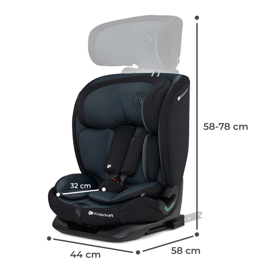 KINDERKRAFT - Autosjedalica ONETO 3 i-Size (76-150 cm) + Isofix Graphite black