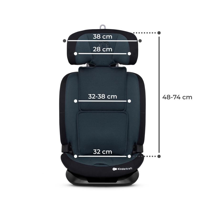 KINDERKRAFT - Autosjedalica ONETO 3 i-Size (76-150 cm) + Isofix Graphite black