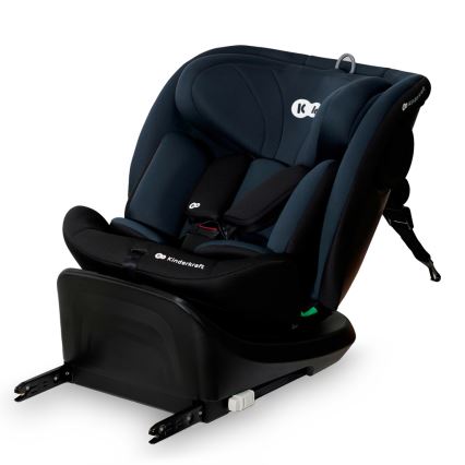 KINDERKRAFT - Autosjedalica s rotirajućom bazom I-GROW i-Size (40-150 cm) crna