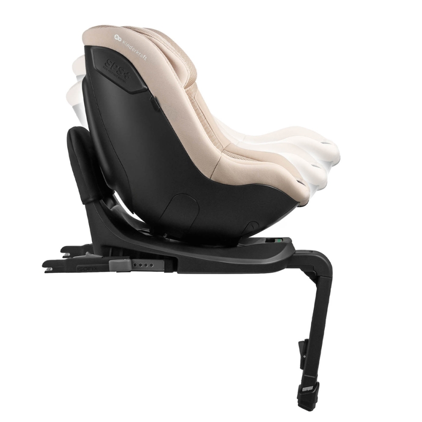 KINDERKRAFT - Autosjedalica s rotirajućom bazom I-GUARD PRO i-Size 61-105 cm bež